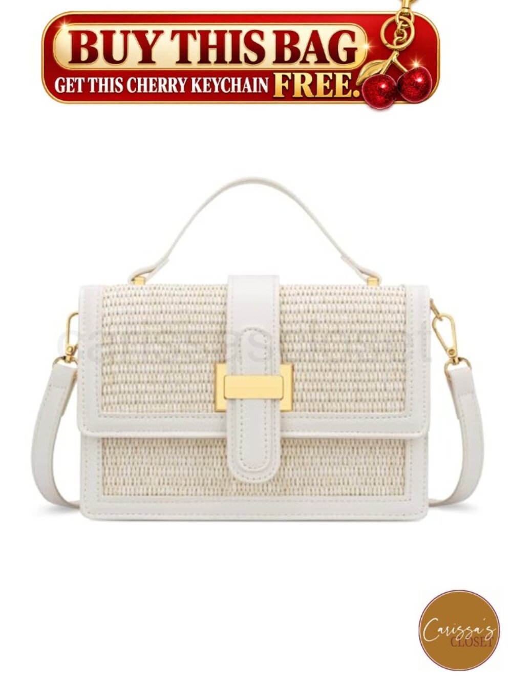 ✨ KKXIU Straw Crossbody Bag with Top Handle Small Designer Handbag